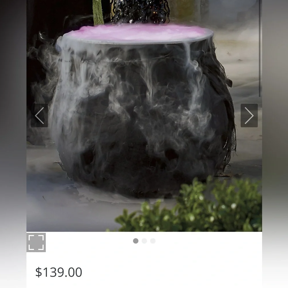 Frontgate Foggy Halloween Cauldron - NWT - Picture 6 of 7